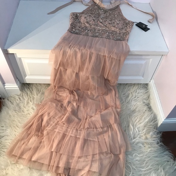 Clothing Adrianna Papell Embellished Tiered Gown Adrianna Papell